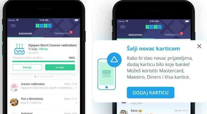 Keks Pay – mobilna aplikacija za jednostavno slanje novca prijateljima