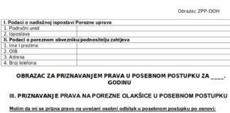 prava na osobne odbitke
