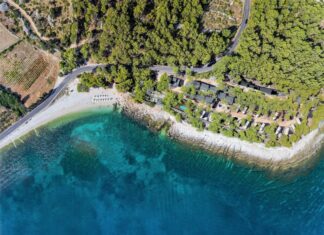U uvali Babin Laz kraj Supetra otvoren Boutique Camping Bunja Boutique Camping Bunja