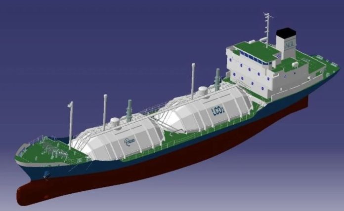 brod za prijevoz ukapljenig ugljičnog dioksida
