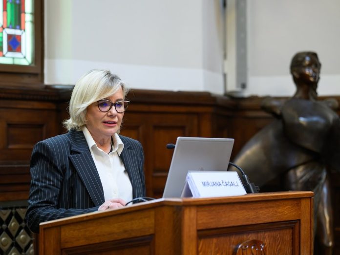 Mirjana Čagalj Mirjana Čagalj, potpredsjednica HGK za graditeljstvo i promet - Digitalna tranzicija; izvor: HGK