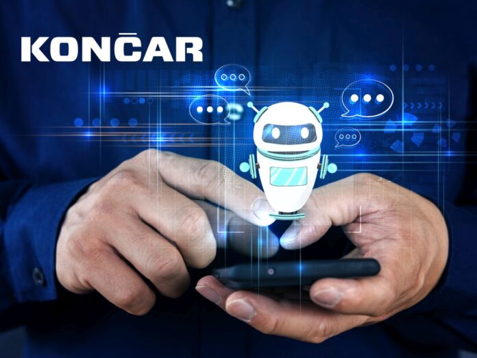 Hand touch Digital chatbot to access information and data in the online network.