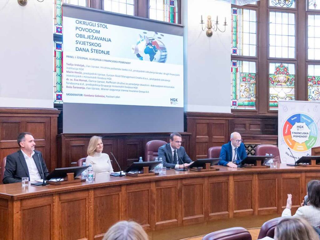 Panel: Štednja, ulaganja i financijska pismenost; izvor: HGK