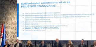 Predstavljanje Zakona o priuštivom stanovanju; foto Ministarstvo prostornoga uređenja, graditeljstva i državne imovine