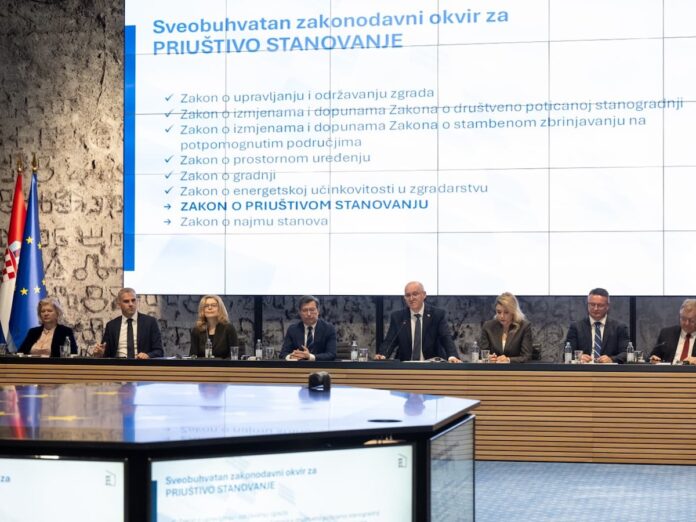 Zakon o priuštivom stanovanju - predstavljanje u Vladi Predstavljanje Zakona o priuštivom stanovanju; foto Ministarstvo prostornoga uređenja, graditeljstva i državne imovine