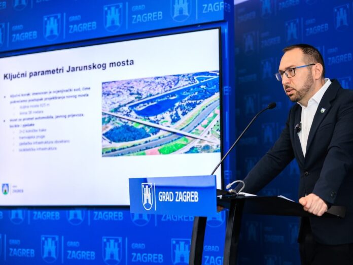 Jarunski most - Tomislav Tomašević predstavlja projekt; foto zagreb.hr