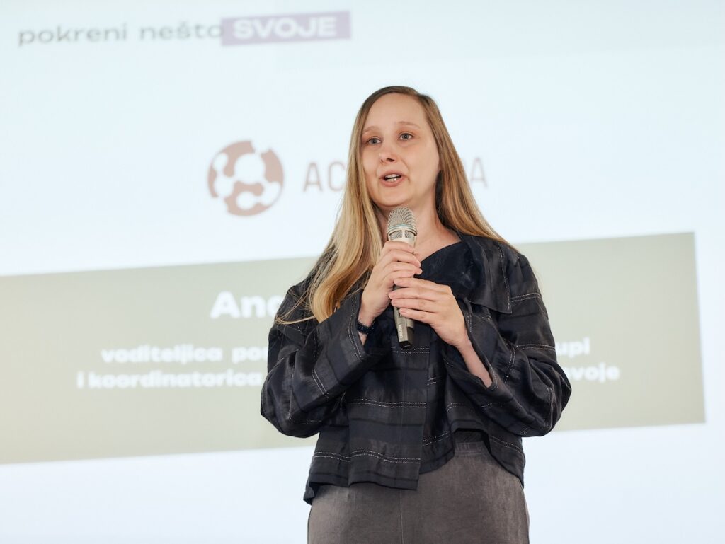 Ana Brigović, voditeljica podrške poduzetnicima u ACT Grupi i koordinatorica programa Pokreni nešto svoje