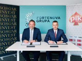 BOSQAR INVEST i Fortenova grupa potpisali ugovor o kupoprodaji 100 posto udjela u PIK Vrbovcu Darko Horvat, Fabris Peruško_potpisivanje ugovora BOSQAR i Fortenova