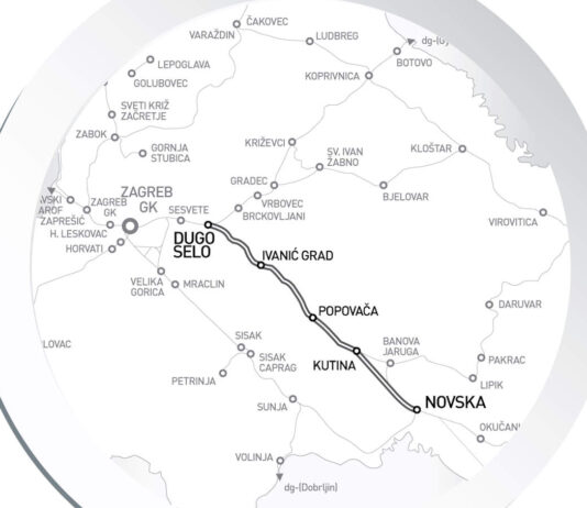 Afcons Infrastructure pruga Dugo Selo-Novska