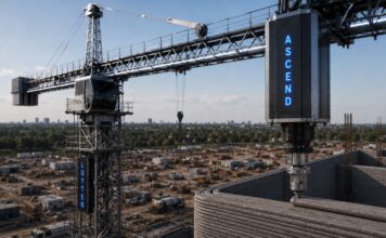 Luyten predstavio Ascend, toranjsku dizalicu za 3D ispis zgrada do 100 metara visine