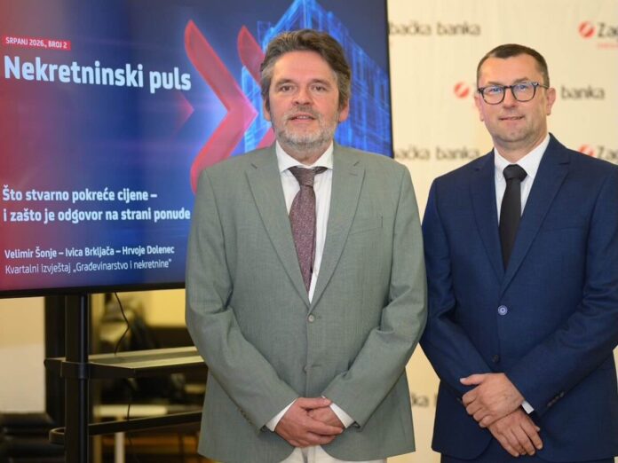 Velimir Šonje i Hrvoje Dolenec Autori analize Nekretninski puls Velimir Šonje i Hrvoje Dolenec; izvor press